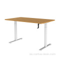 Hochwertiger Handkurbel -Schalttisch -Kipperhöhe Einstellbarer manueller Schreibtisch mit 2 Hebespalten